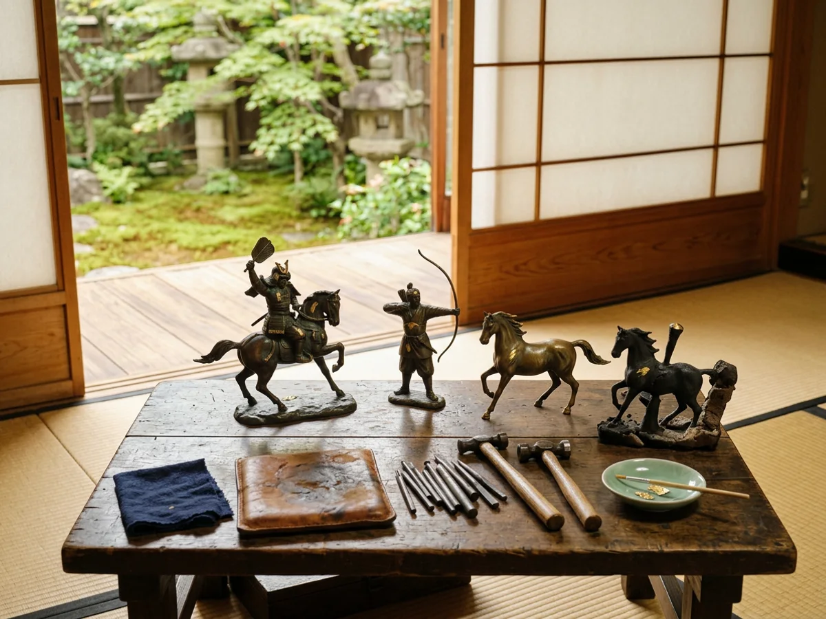 Mounted warrior — at the workshop