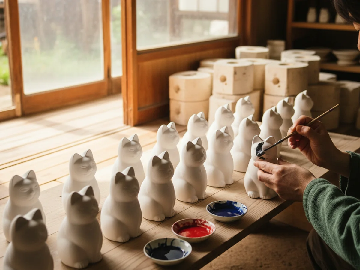 Maneki-neko — at the workshop