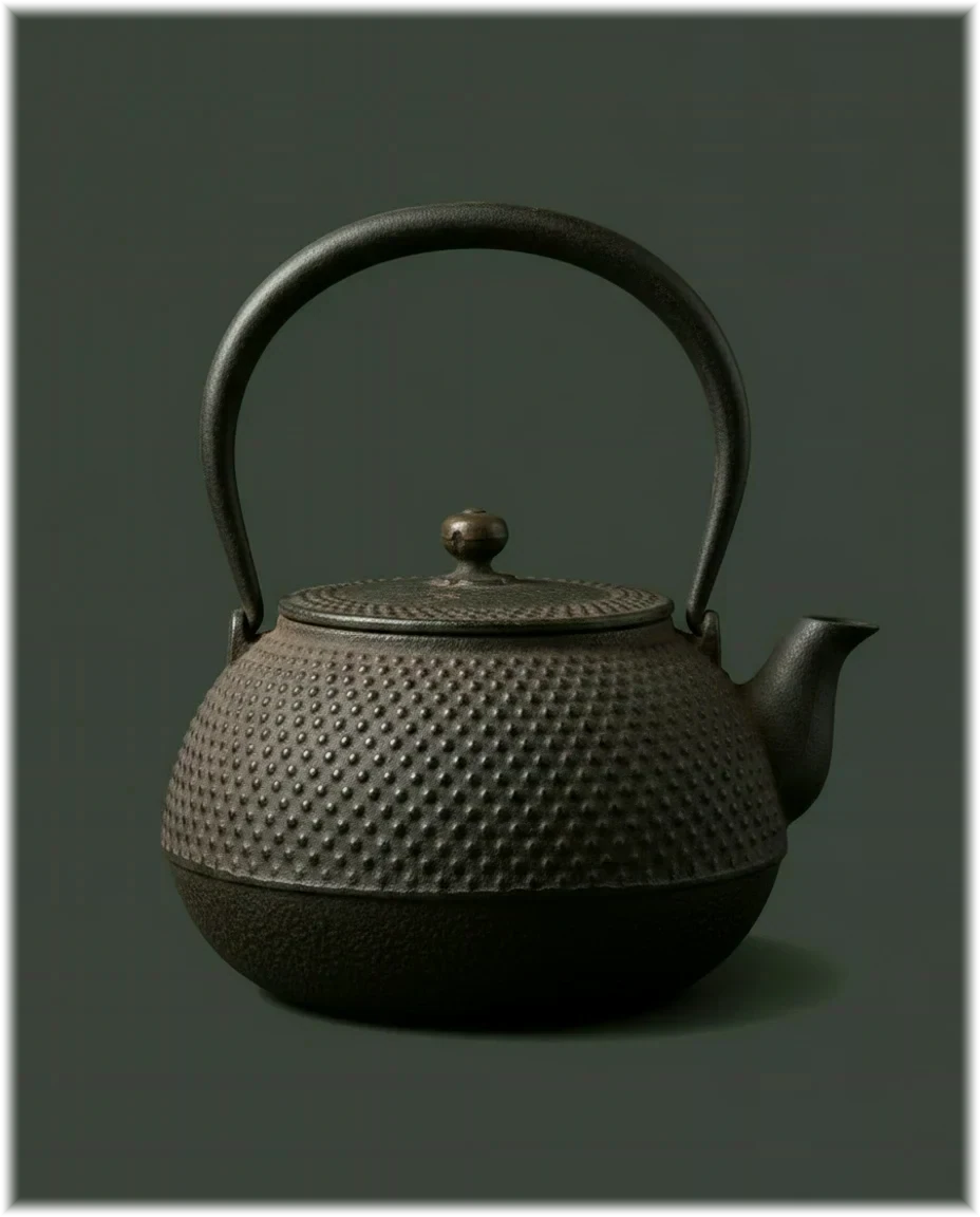 Nambu ironware — from the right